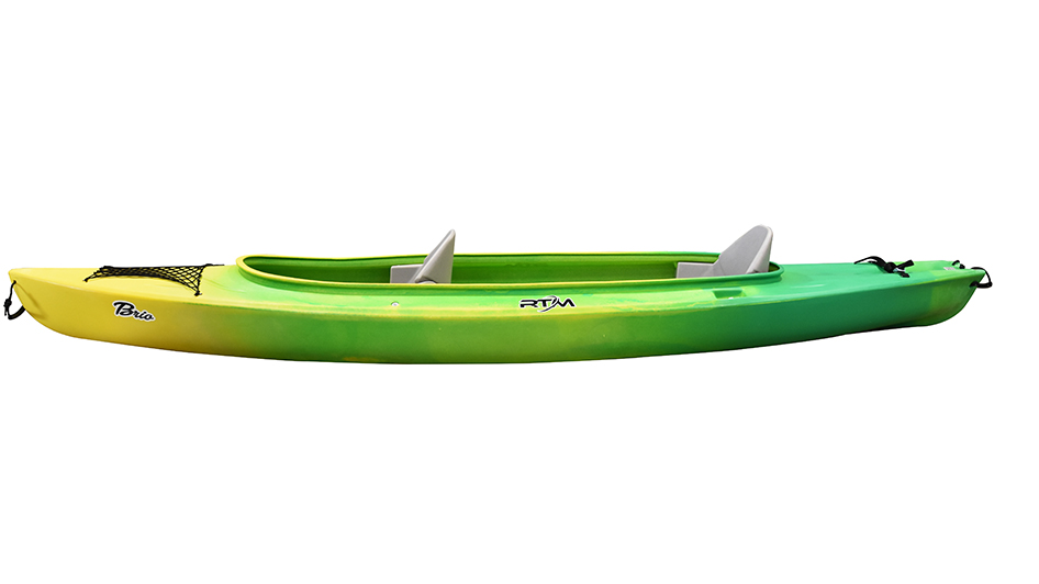 Léger, le BRIO RTM est un kayak de randonnée est très confortable grâce à ses sièges ergonomiques.