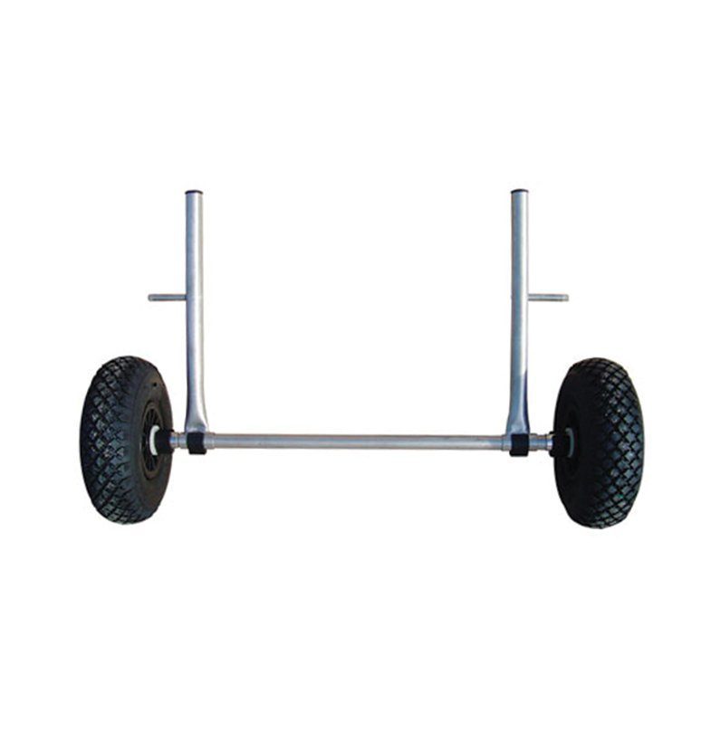 Stainless steel self-emptying transport trolley